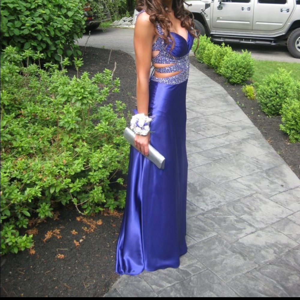 beautiful prom dress purple